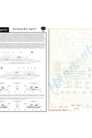 Northrop B-2 'Spirit' Stealth bommenwerper (5) Decal Hete Deal