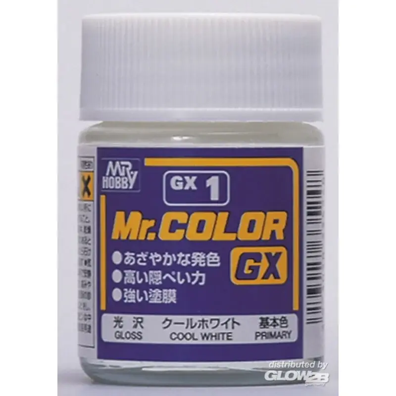 Mr Hobby -Gunze Mr. Color GX (18 ml) Cool White Acrylverf Exclusieve Aanbieding