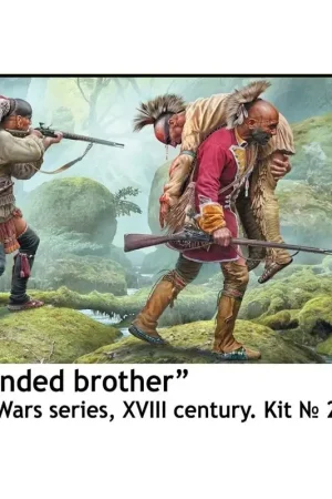 Wounded Brother' Indian War Series Figuren Gereduceerde Prijs