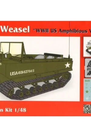 M29 Weasel full resin kit.Vol resin kit van een amfibisch rupsvoertuig.Hoewel in eerste instantie ontworpen als een gevecht en Premium