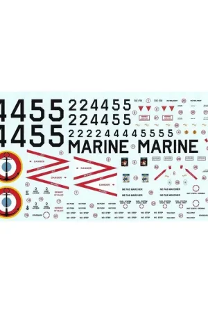 Weekendaanbieding Sticker Vought F-8E (FN) French Crusader: N & # 8734-25 Flotille 14F Lann-Bihoue 1973 & N & # 8734-4 Flotille 12F Landivisiau 19
