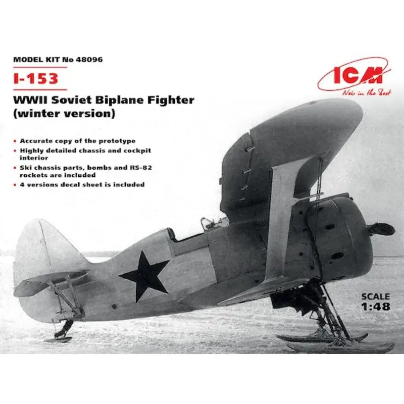 Shop Nu Polikarpov I-153 WWII Soviet Biplane Fighter (winter version) Schaalmodel