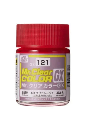 Merkproduct Gunze mr. hobby gx-121 mr. color gx clear red (18 ml) Acrylverf