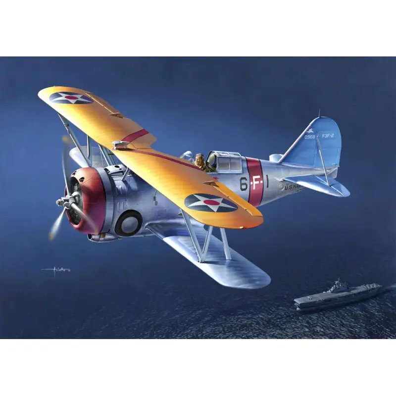 Lage Prijs Grumman F3F-2 Amerikaanse marinejager Schaalmodel