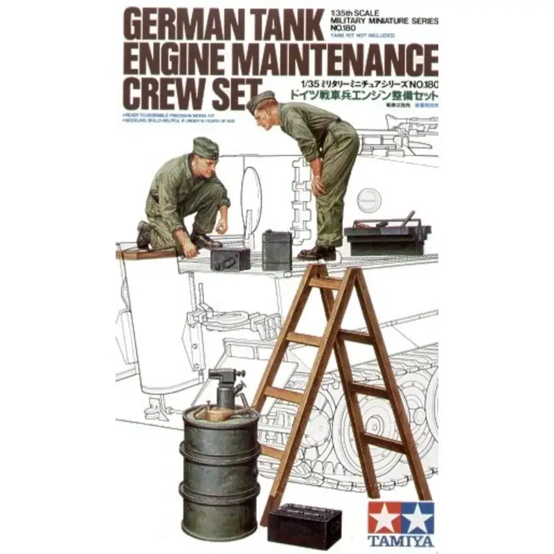 German Tank Engine Maintenance Crew Set Figuren Uitverkoop