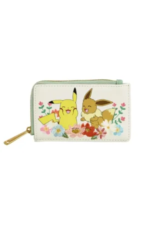 Populair Pokemon - Loungefly Wallet Pikachu & Eevee Floral