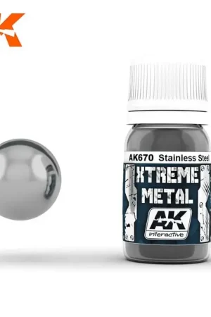 Bestel Nu XTREME METAAL ROESTVRIJ STAAL 30ml Acrylverf