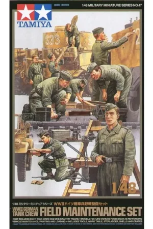 WWII German Tank Crew. Set includes 9 figures doing various tasks in realistic standing and kneeling poses. Large selection of a Koopje