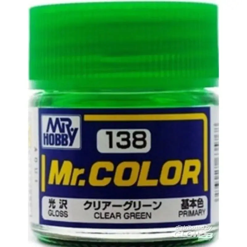Merkproduct Mr Hobby -Gunze Mr. Color (10 ml) Clear Green Acrylverf