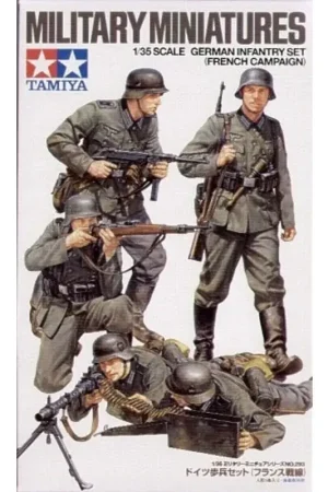 WWII German Infantry x 4 (French Campaign) Figuren Koopje