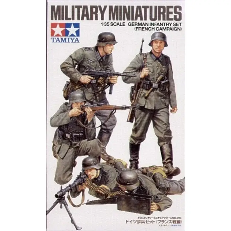 WWII German Infantry x 4 (French Campaign) Figuren Koopje