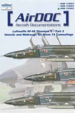 Sticker stencils voor de McDonnell RF-4E Phantom in Norm 72 camo Decal Lage Kosten