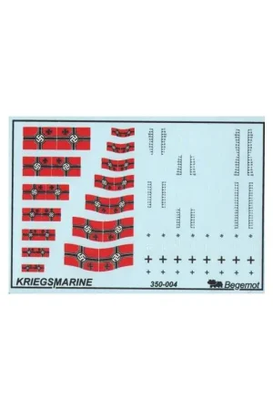 Opnieuw gedrukt! Duitse Kriegsmarine vlaggen en markeringen Decal Populair