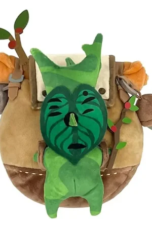 Op = Op The Legend of Zelda: Tears of the Kingdom plush ZP04 Korok with Backpack Brown 17 cm