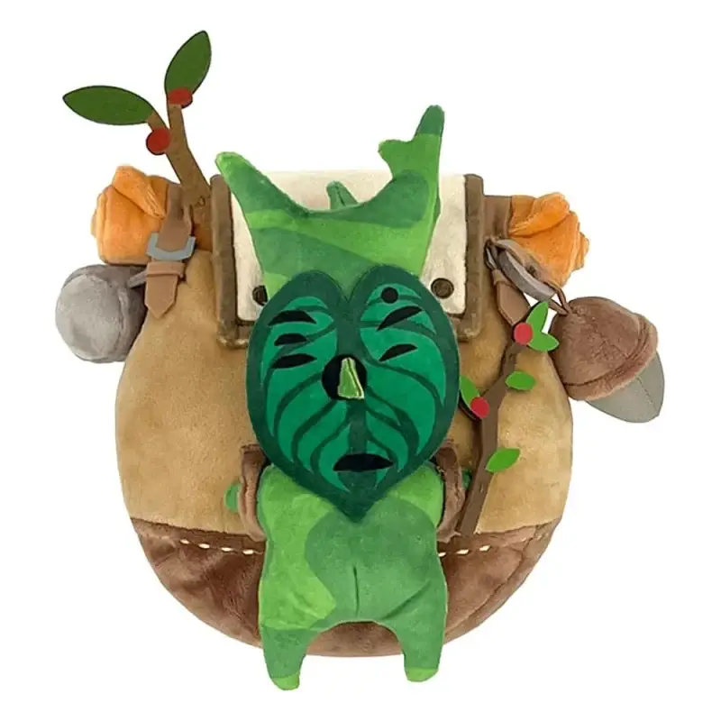 Op = Op The Legend of Zelda: Tears of the Kingdom plush ZP04 Korok with Backpack Brown 17 cm