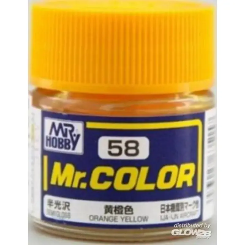 Mr Hobby -Gunze Mr. Color (10 ml) Orange Yellow Acrylverf Speciale Aanbieding