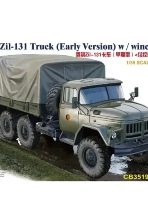 Russische Zil-131 Truck (Early Version) met winch.In samenwerking met SKP Model Schaalmodel Goedkoop
