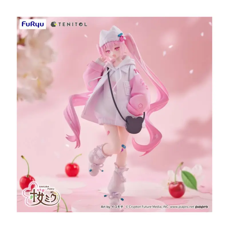 Favoriet Hasune Miku Sakura Miku Cool Style Tenitol Small Figure Figuurtje