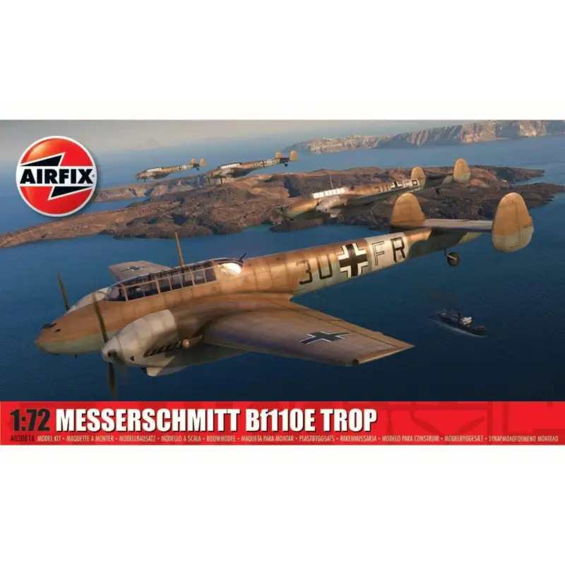 Laatste Versie Messerschmitt Bf110E/E-2 TROP Schaalmodel