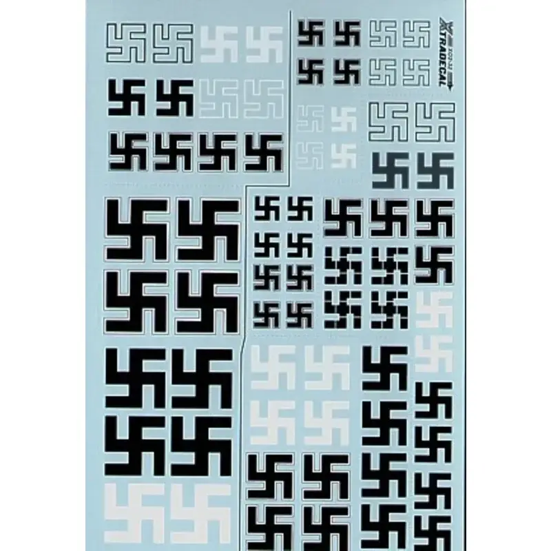 Tijdelijk Beschikbaar Sticker Luftwaffe Swastikas. Various styles including solid and outline. Aircraft sizes 300mm 430mm 540mm 650mm Also includes 1: