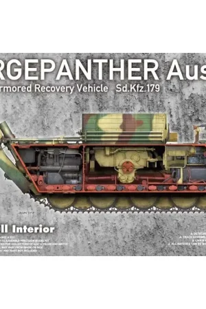 Bergepanther Ausf.G Duits SdKfz 179 Volledige spoorbreedte InterieurLink en Lengte met spoormontagemal.Foto-etsonderdelen.Keuz Actieprijs