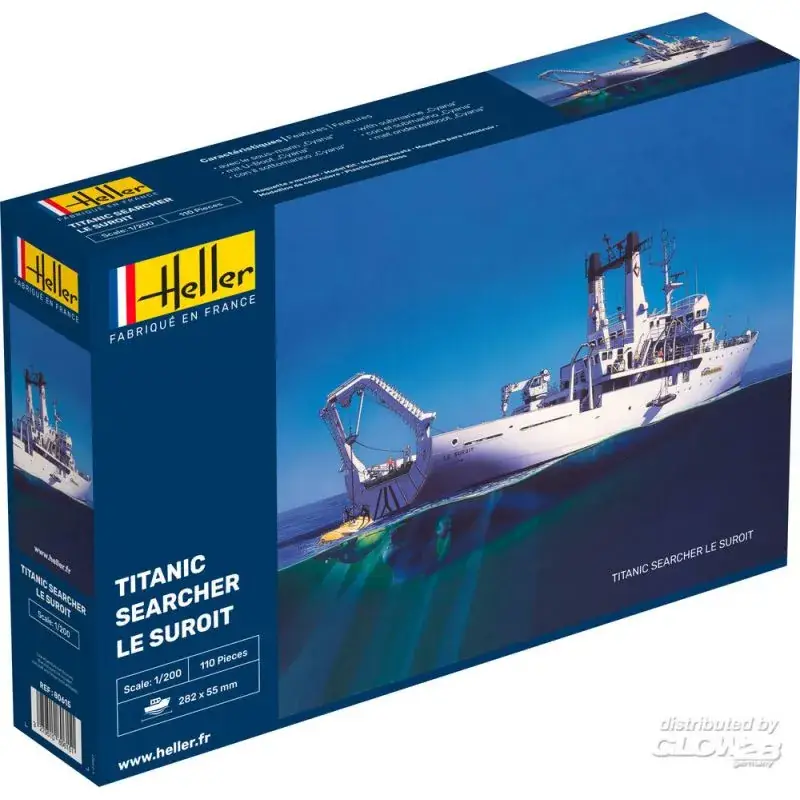Seizoensaanbieding STARTER KIT 1:200 Le Suroit. (the search vessel that found the Titanic) Schaalmodel