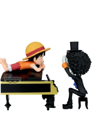 Dagaanbieding ONE PIECE - Luffy & Brook - WCF Log Stories 8cm Figure Figuurtje