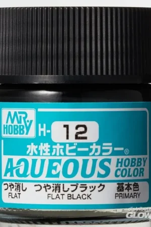 Actieprijs Mr Hobby -Gunze Aqueous Hobby Colors (10 ml) Flat Black Acrylverf