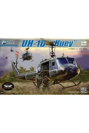 Goedkoop Plastic model of UH-1D HUEY helicopter 1:48 Schaalmodel