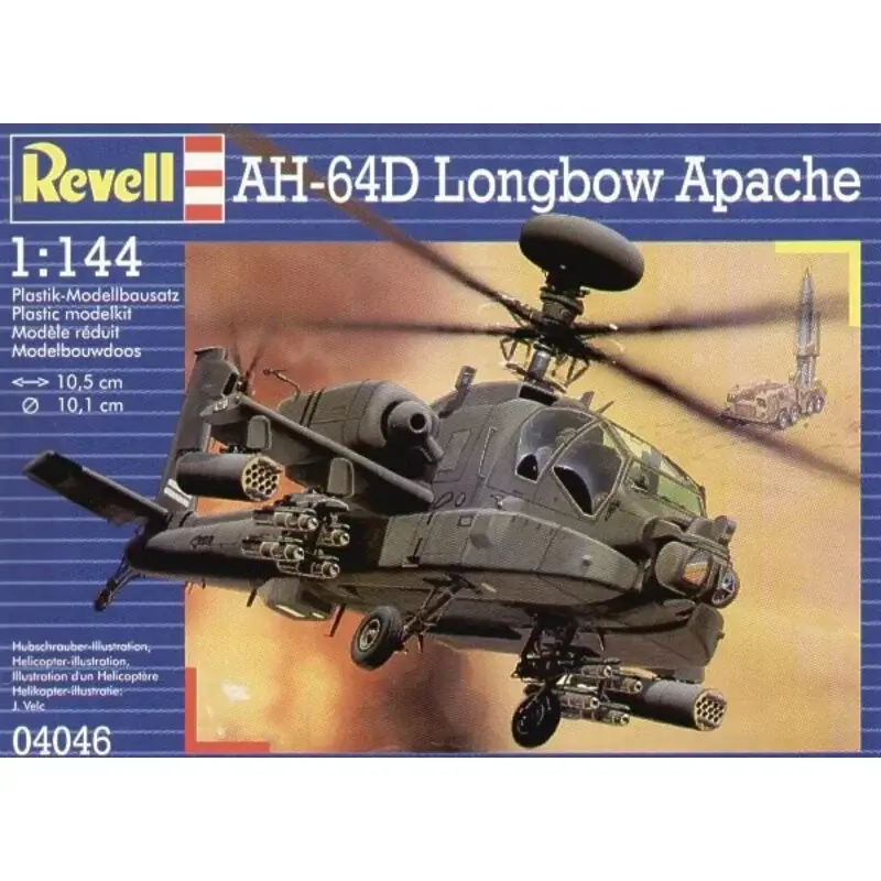 Boeing AH-64D Longbow Apache Schaalmodel Op = Op