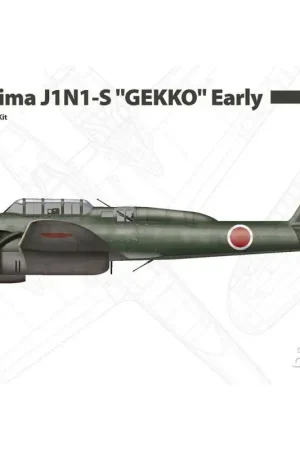 Nakajima J1N1-S GEKKO Vroeg Schaalmodel Meest Verkocht
