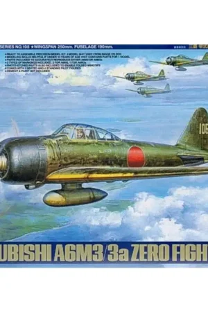 Betrouwbaar Mitsubishi A6M3/3a Zero. Includes New tooling for wings and wing tips photo-etched wing tip folding mechanism seated pilot and 4