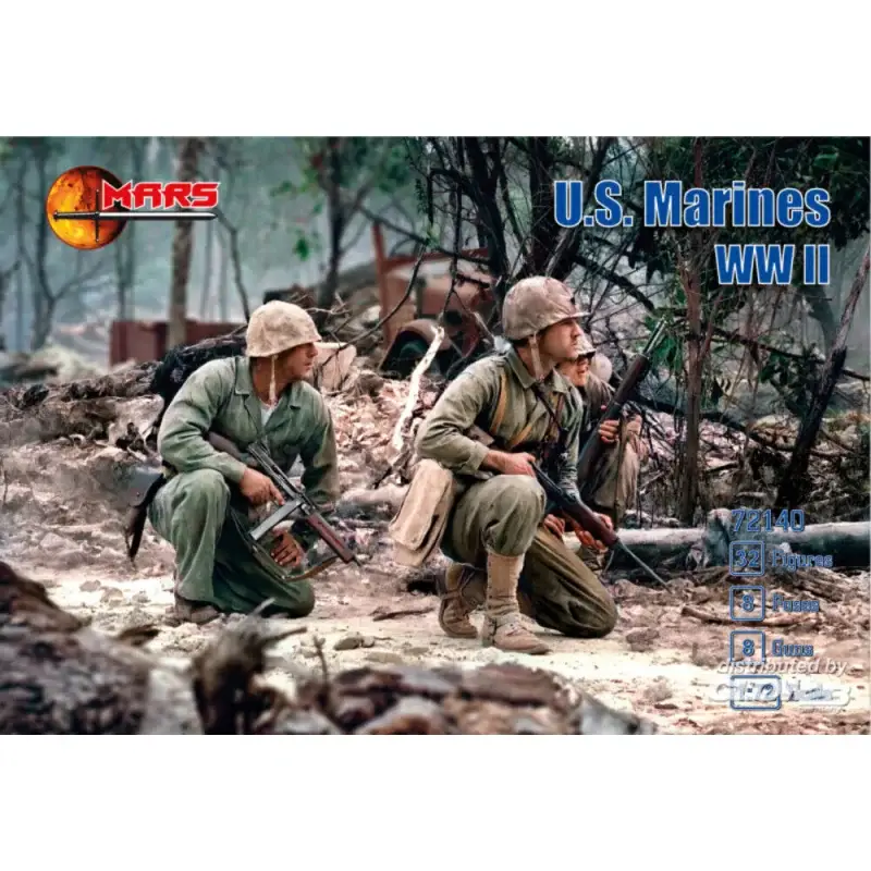 Direct Verzonden US Marines WWII Schaalmodel