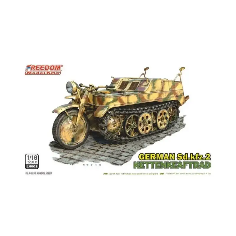 Bestseller Wwii german sdkfz 2 kettenkraftrad Schaalmodel