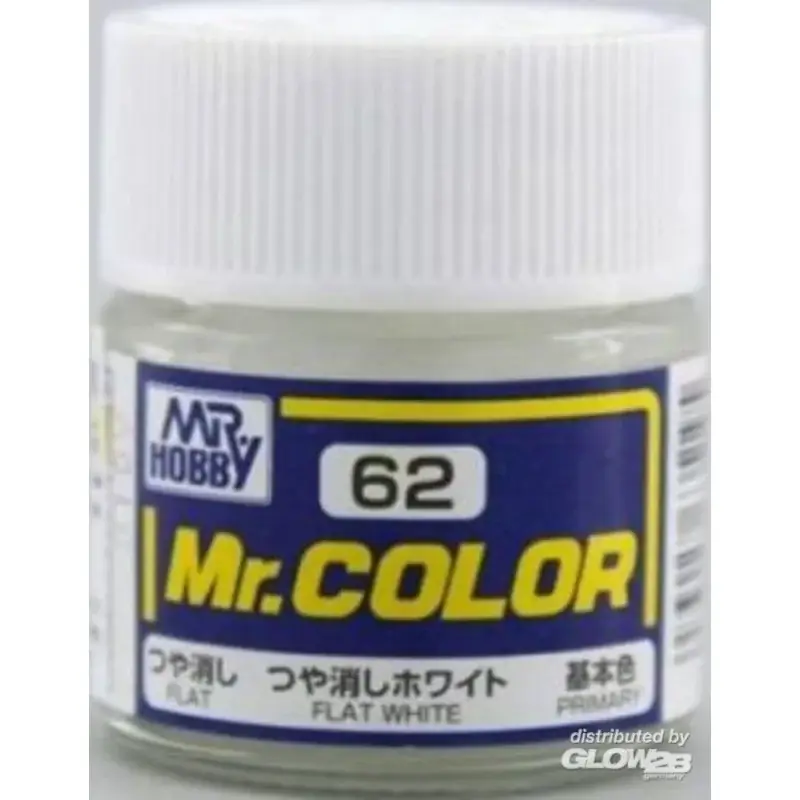 Mr Hobby -Gunze Mr. Color (10 ml) Flat White Acrylverf Populair