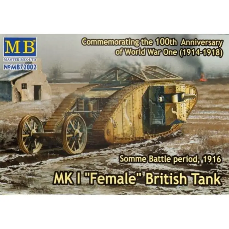 British Mk.I Female Tank. Somme, 1916 Schaalmodel Aanbieding