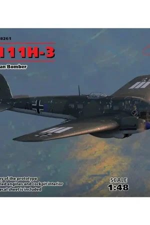 Direct Beschikbaar Heinkel He-111H-3 WWII Duitse bommenwerper (100% nieuwe mallen) Nauwkeurige kopie van het origineel Zeer gedetailleerde motoren