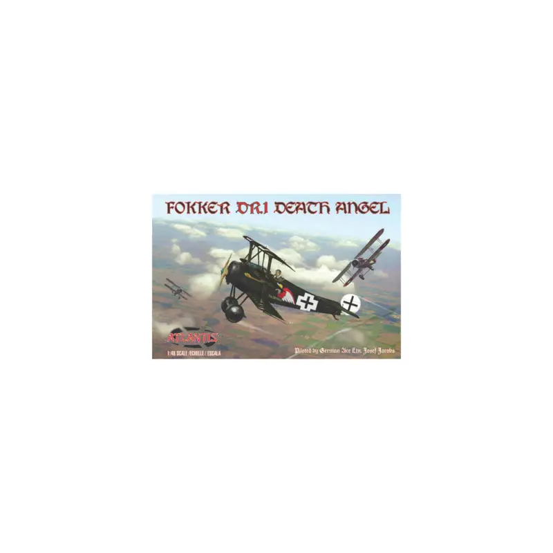 Plastic model kit of a Fokker DR.1 Death Angel aircraft, 1:48 scale Schaalmodel Premium