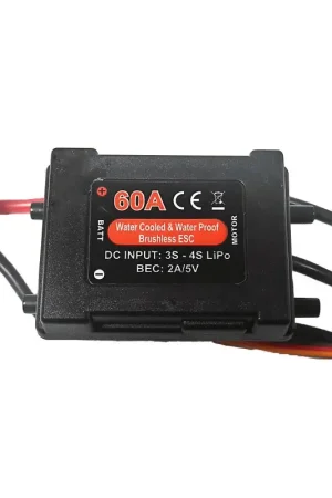 Speed Boat Part Brushless Controller 60A 2 XT-60 Sockets Merkproduct