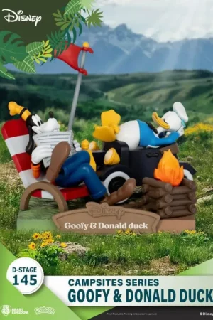Alleen Vandaag DISNEY - Goofy & Donald Duck - Diorama D-Stage Campsite Series 10cm Figuurtje