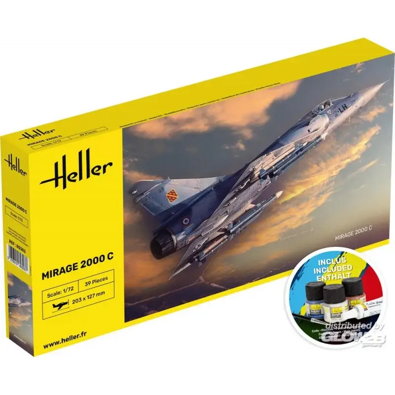 Nieuw STARTER KIT Mirage 2000 C Schaalmodel