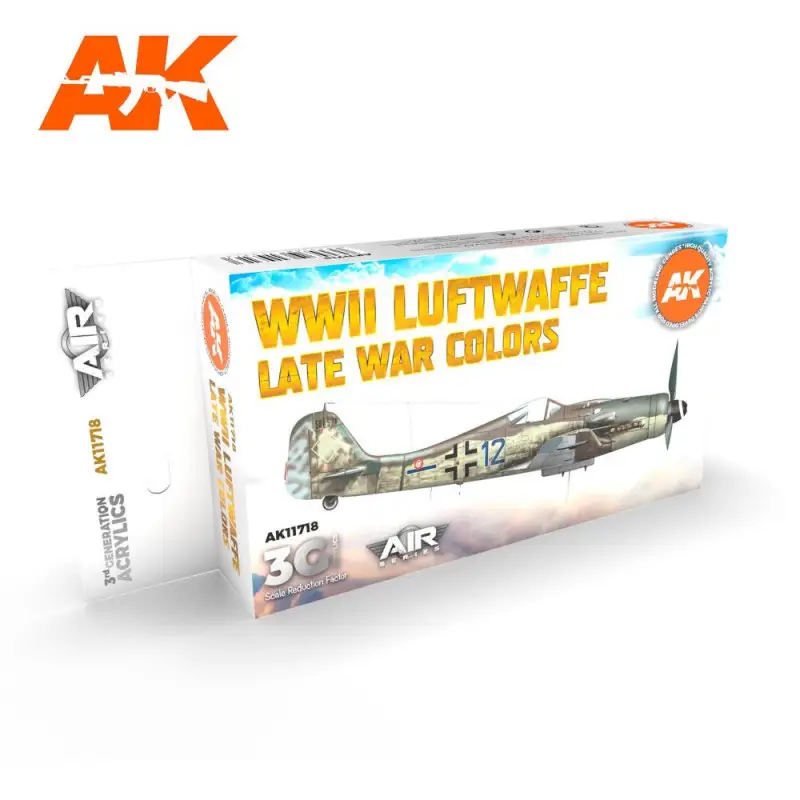 Snelle Levering AK INTERACTIVE: SET acrylic paint 3rd Generation 17mL - WWII Luftwaffe Late War Colors
