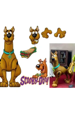 Scooby Doo Wave 2: Scooby - De Luxe Action Figure Scale 1:12 Figuurtje Rechtstreeks Van De Fabrikant