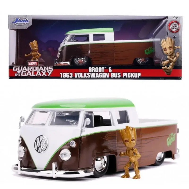 Weekendaanbieding MARVEL - Groot 1963 VW Bus Pick-up - 1:24 Figuurtje