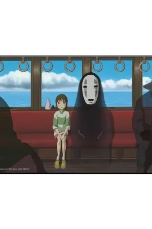 Favoriet Ghibli Studio Wooden Table The Travel of Chihiro 37.5 x 20.5 cm Poster