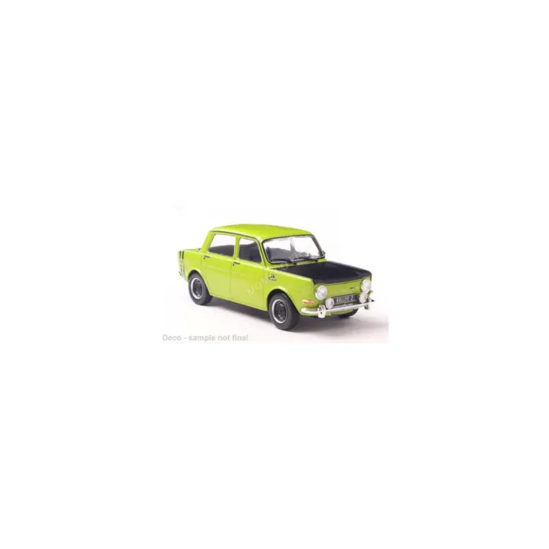 Simca 1000 rally 2 1970 light green Miniatuur Finale Uitverkoop