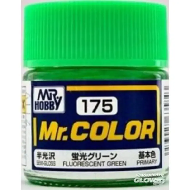 Veilige Betaling Mr Hobby -Gunze Mr. Color (10 ml) Fluorescent Green Acrylverf