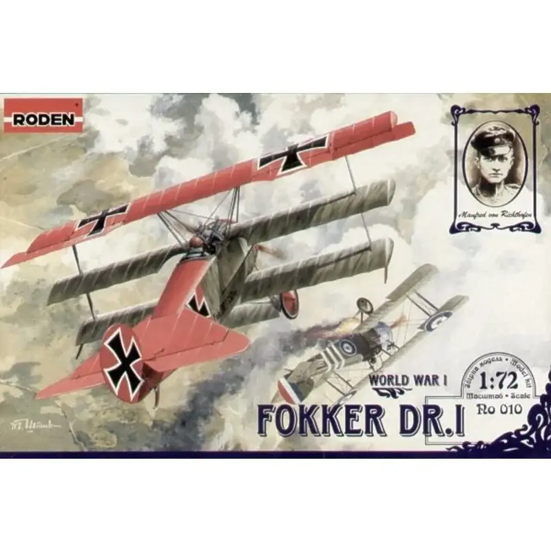 Betaalbaar Fokker Dr.I Triplane Schaalmodel