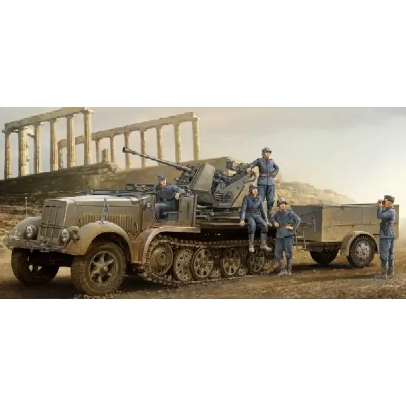 Beperkte Voorraad Duitse 3.7cm flak 37 Schaalmodel