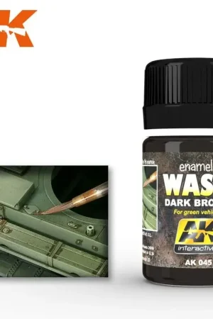 Dark brown wash for green vehicles Koop Vandaag